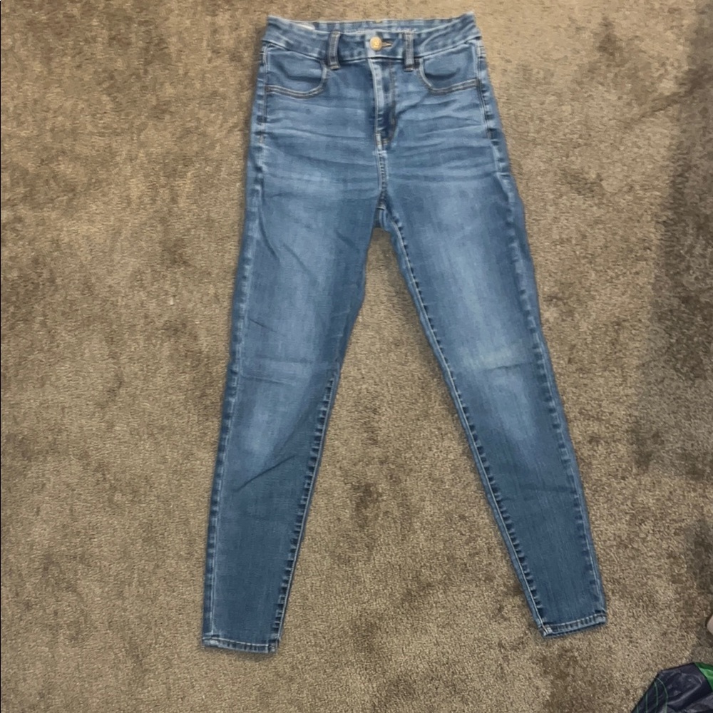American Eagle Outfitters High Rise Blue Jeans
